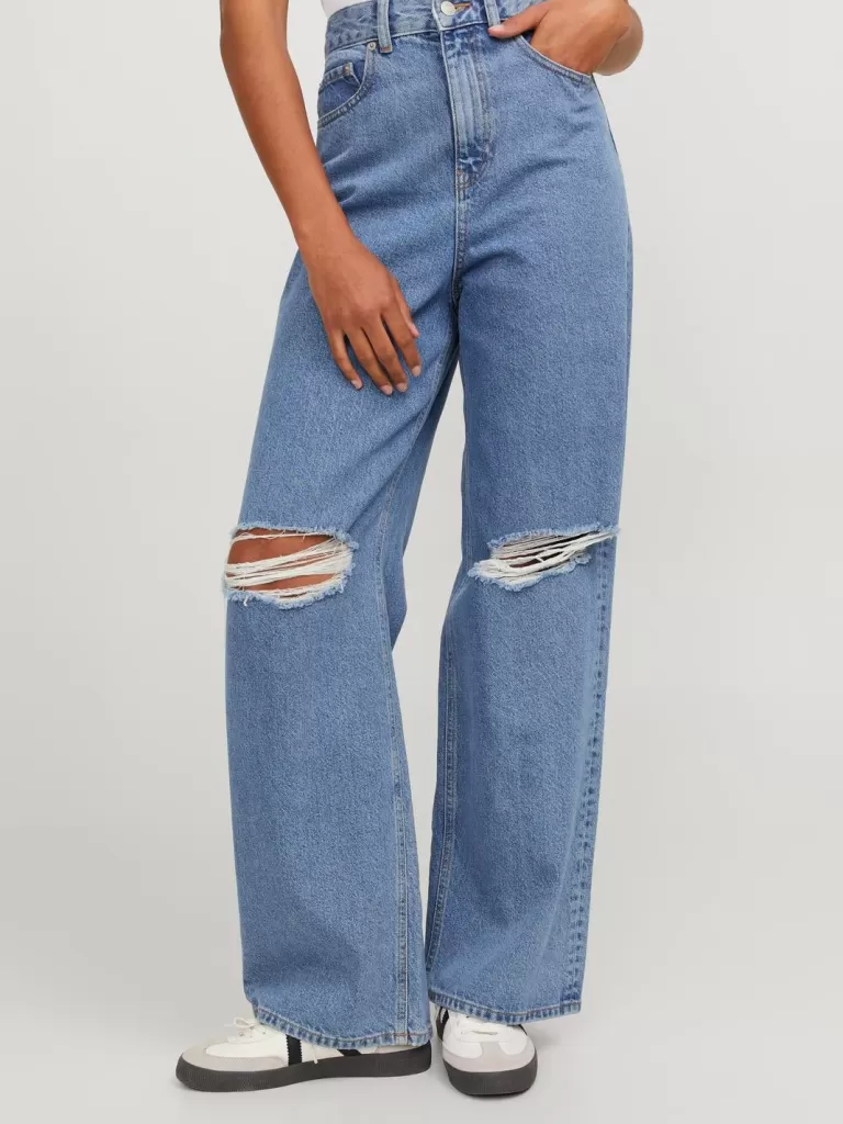 JACK & JONES Jeansy^JXTOKYO WIDE HW MR6004 B DNM NOOS Niebieski