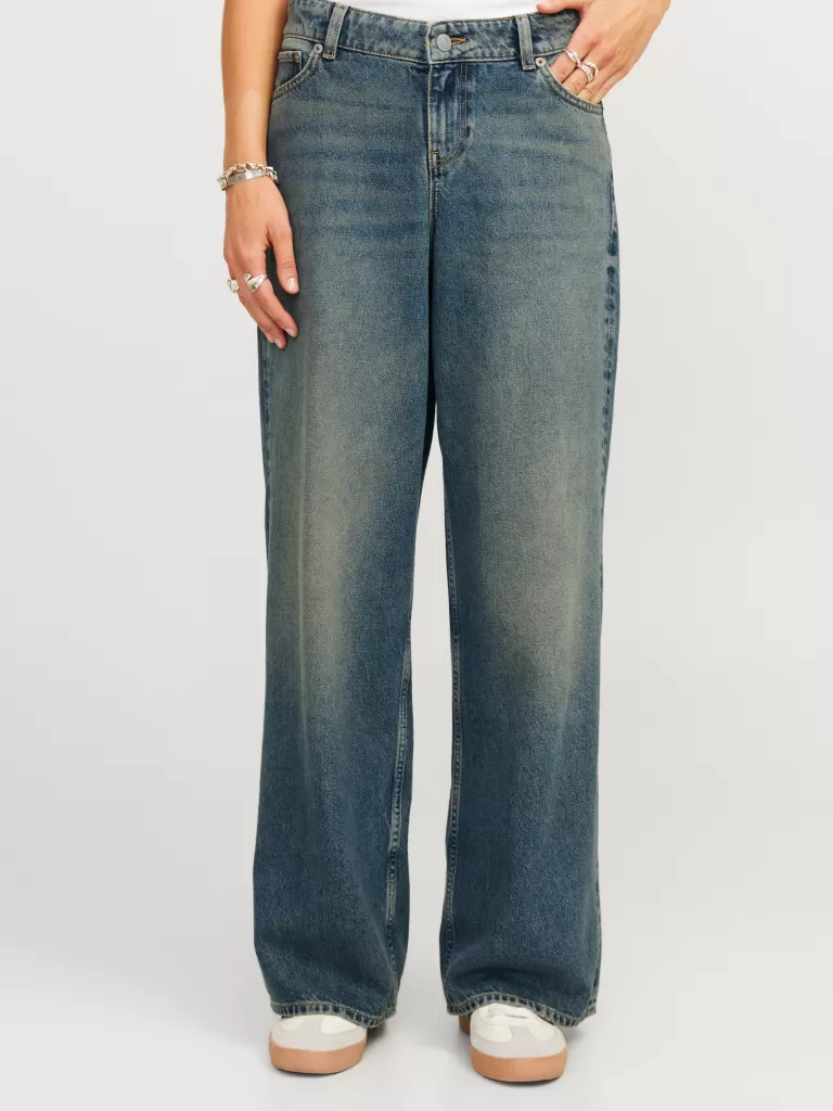 JACK & JONES Jeansy^JXTOKYO WIDE LW R6208 JEANS EX DNM Niebieski