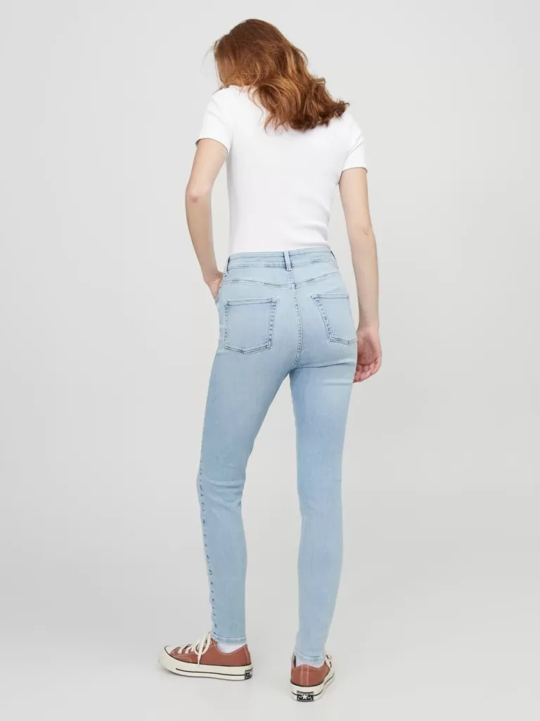 JACK & JONES Jeansy^JXVIENNA SKINNY HW CSE1006 DNM NOOS Niebieski