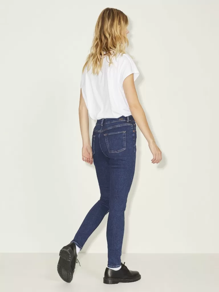 JACK & JONES Jeansy^JXVIENNA SKINNY HW MS1002 DNM NOOS Niebieski