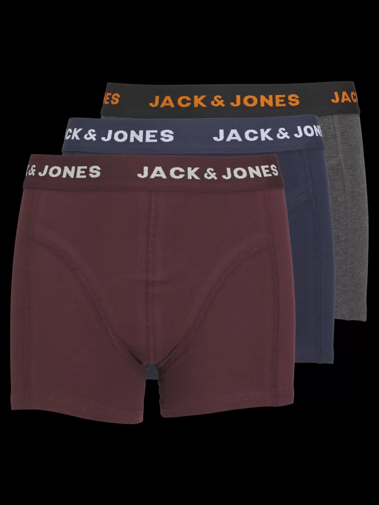 JACK & JONES Akcesoria^3-pak Bokserki Junior Szary