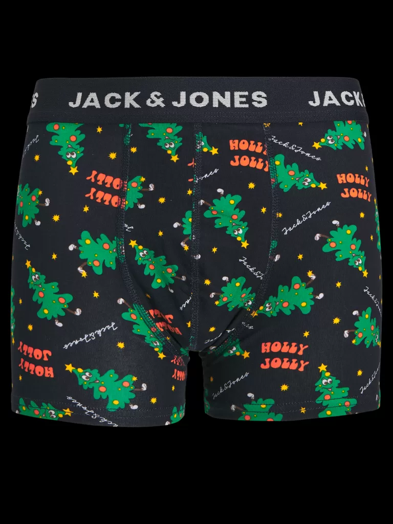 JACK & JONES Akcesoria^2-pak Pudełko prezentowe z bielizną i skarpetkami Junior Niebieski