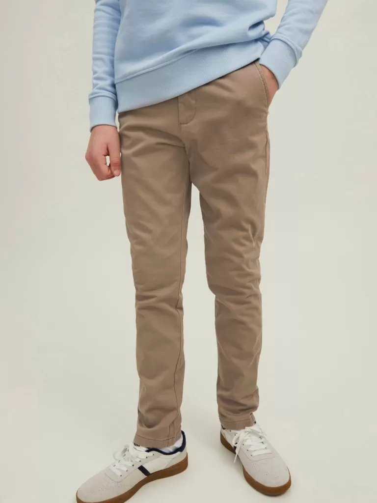 JACK & JONES Bestsellery | Spodnie^Spodnie chino Junior Beżowy