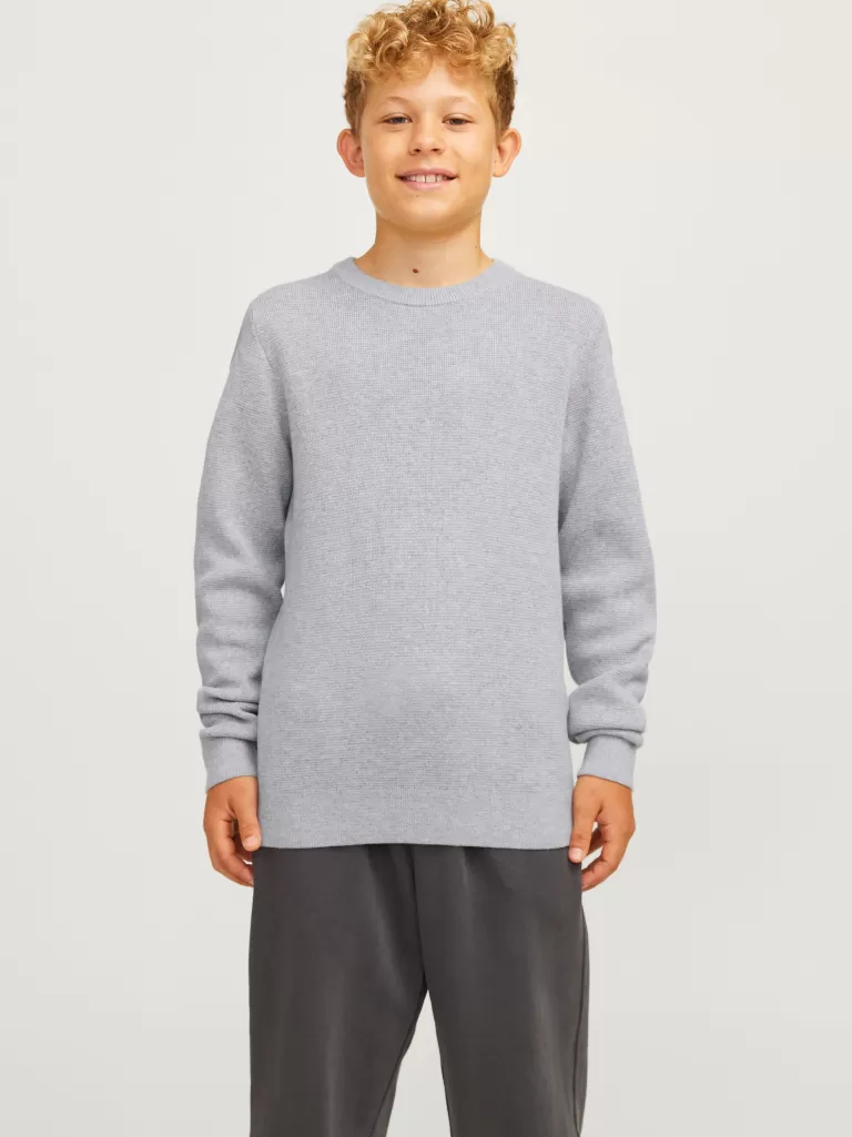 JACK & JONES Wyprzedaż^Sweter wkładany przez głowę Junior Szary